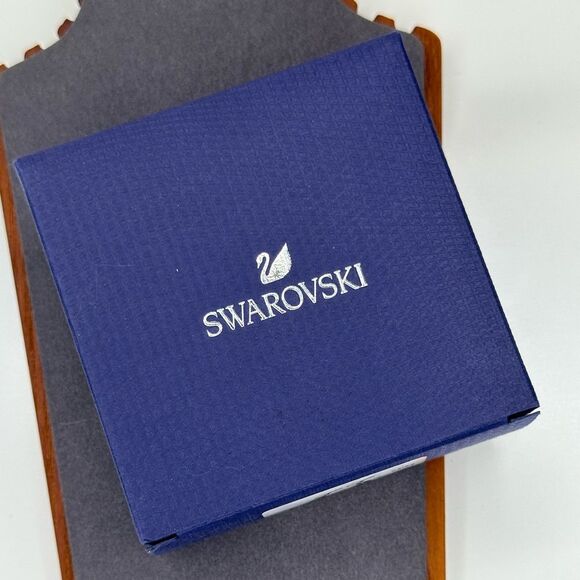 Swarovski Feather Drop Earrings with Pearl Accent | Silver Tone CZ Style 5496052 - Picture 5 of 9